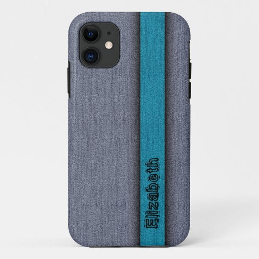 Blauwgroen blauw en grijs Professional Modern 2 Case-Mate iPhone Case (Achterkant)
