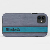 Blauwgroen blauw en grijs Professional Modern 2 Case-Mate iPhone Case (Achterkant (horizontaal))