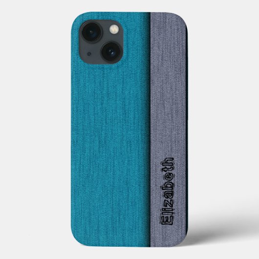 Blauwgroen blauw en grijs professioneel modern Case-Mate iPhone case (Achterkant)