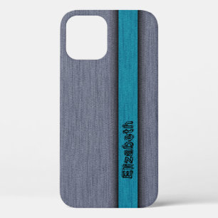 Blauwgroen Blauw en Grijze Fabulous Wood Grain Case-Mate iPhone Case