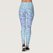 Blauwgroen blauw en Paars pols Leggings (Achterkant)