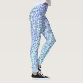 Blauwgroen blauw en Paars pols Leggings (Rechts)