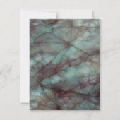 Blauwgroen blauw en Paarse fluorietmarmer Kaart (Voorkant)