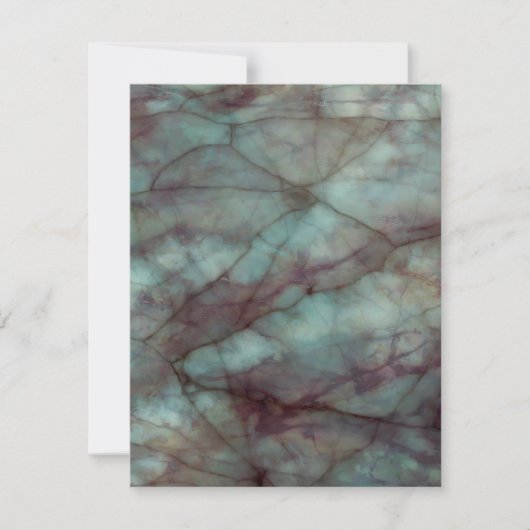 Blauwgroen blauw en Paarse fluorietmarmer Kaart (Voorkant)