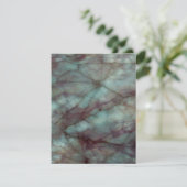 Blauwgroen blauw en Paarse fluorietmarmer Kaart (Staand voorkant)