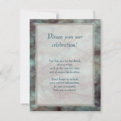 Blauwgroen blauw en Paarse fluorietmarmer Kaart (Achterkant)