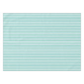 Blauwgroen blauw en wit verweerde look gestreept tafelkleed (Voorkant (Horizontaal))