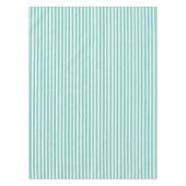 Blauwgroen blauw en wit verweerde look gestreept tafelkleed (Voorkant)