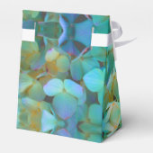 Blauwgroen blauw geel roze hortensia's bedankdoosjes (Achterkant)