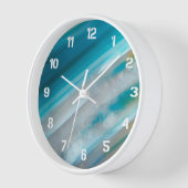 Blauwgroen blauw-geschuurd Agate Patroon (Hoek)