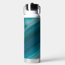 Blauwgroen blauw-geschuurd Agate Patroon