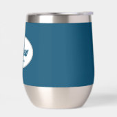 Blauwgroen blauw gestileerde naam bruiloft Groomsm (Links)