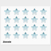Blauwgroen Blauw Glitter Glitz glinsterende glam Ster Sticker (Vel)