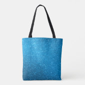 Blauwgroen Blauw Glitter Meisje Show Uw Glamours S Tote Bag (Achterkant)