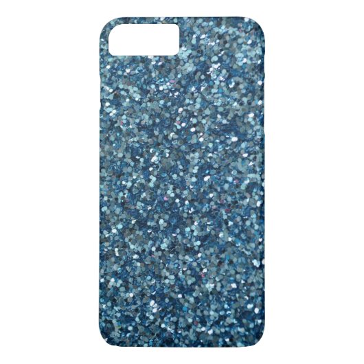 Blauwgroen blauw glitter Sparkle iPhone 7 plus Hoe Case-Mate iPhone Case (Achterkant)