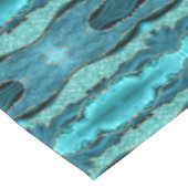 Blauwgroen Blauw Goud Aqua Turquoise Tafelkleed (Gekanteld)