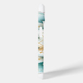 Blauwgroen Blauw Goud Bloemen Mandala Gepersonalis Case-Mate iPhone Case (Achterkant / Rechts)