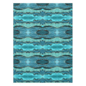Blauwgroen Blauw Goud Glitter Aqua Turquoise Tafel Tafelkleed (Voorkant)