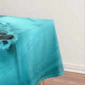 Blauwgroen Blauw Goud Glitter Marmer Turquoise Taf Tafelkleed (Voorbeeld)