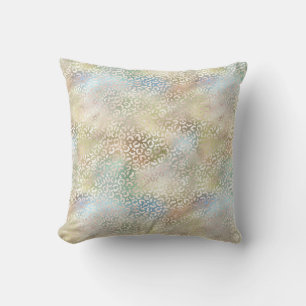 Blauwgroen Blauw Goud Groen Glam Luipaard Print Kussen