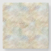 Blauwgroen Blauw Goud Groen Glam Luipaard Print Stenen Onderzetter (Voorkant)