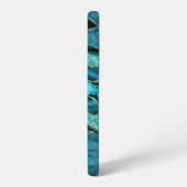 Blauwgroen Blauw Goud Turquoise Samsung Galaxy Hoe Samsung Galaxy Hoesje (Linkerkant)