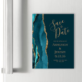 Blauwgroen blauw goudblauw, donkerblauw, datum ops