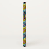 Blauwgroen blauw goudgele magenta patroon Case-Mate iPhone case (Achterkant / rechts)