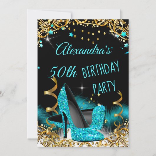 Blauwgroen blauw goudkoorts op hoog niveau kaart (Voorkant)