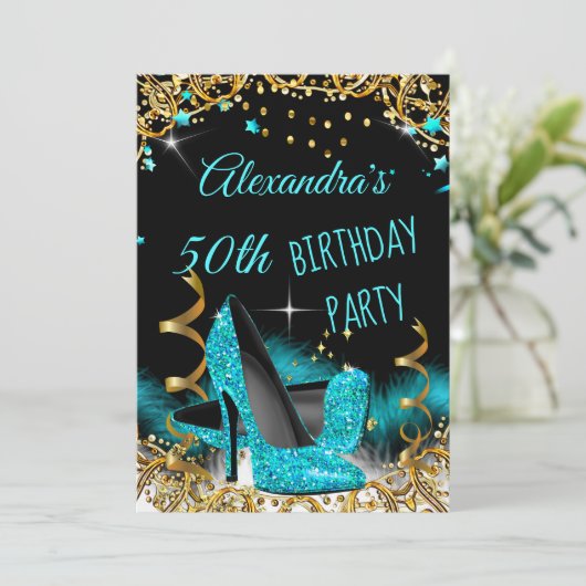 Blauwgroen blauw goudkoorts op hoog niveau kaart (Staand voorkant)