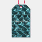 Blauwgroen Blauw Groen Abstract Glam Cadeaulabel (Voorkant)