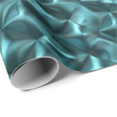 Blauwgroen Blauw Groen Abstract Glam Cadeaupapier (Rol Hoek)