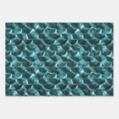 Blauwgroen Blauw Groen Abstract Glam Inpakpapier Vel (Voorkant)