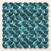 Blauwgroen Blauw Groen Abstract Glam Kartonnen Onderzetters (Voorkant)