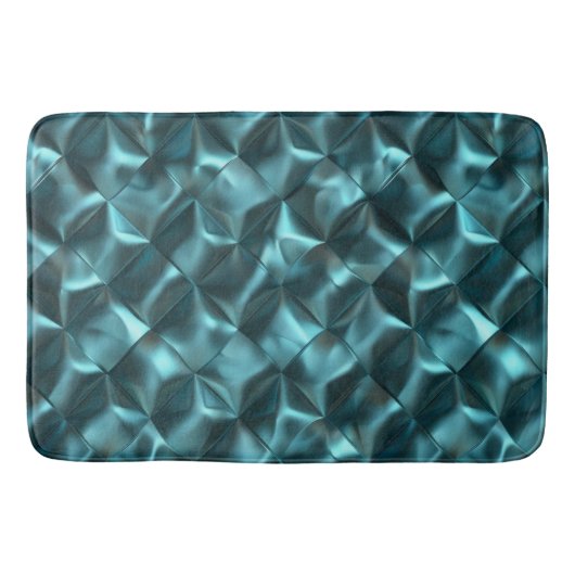 Blauwgroen Blauw Groen Abstract Glam Kerstmis Badmat (Voorkant)