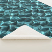 Blauwgroen Blauw Groen Abstract Glam Kerstmis Sherpa Deken (3/4)