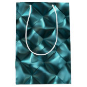 Blauwgroen Blauw Groen Abstract Glam Medium Cadeauzakje (Voorkant)