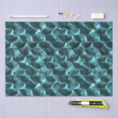 Blauwgroen Blauw Groen Abstract Glam Tissuepapier (Craft)