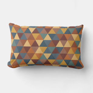 BLAUWGROEN BLAUW GROEN BRUIN ROOD GOUD GEOMETRISCH KUSSEN