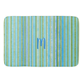 Blauwgroen, blauw, groen, en Wit Patroon van de St Badmat