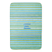 Blauwgroen, blauw, groen, en Wit Patroon van de St Badmat (Voorkant Verticaal)