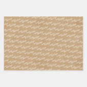 Blauwgroen blauw groen flesje en deer art pattern inpakpapier vel (Voorkant 3)