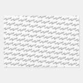 Blauwgroen blauw groen flesje en deer art pattern inpakpapier vel (Voorkant 3)