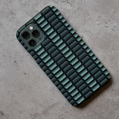 Blauwgroen Blauw Groen Industrieel Roestvrij staal Case-Mate iPhone Case
