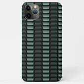 Blauwgroen Blauw Groen Industrieel Roestvrij staal Case-Mate iPhone Case (Achterkant)