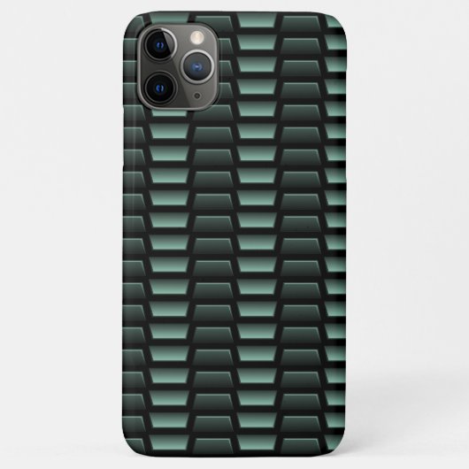 Blauwgroen Blauw Groen Industrieel Roestvrij staal Case-Mate iPhone Case (Achterkant)