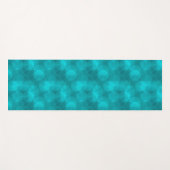 Blauwgroen blauw, groen overlappend schijfpatroon yogamat (Voorkant (horizontaal))