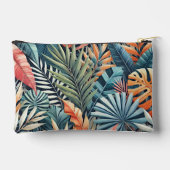 Blauwgroen Blauw Groen Roze Sinaasappel Bladeren K Etui (Achterkant)