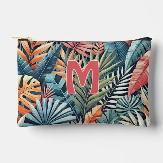 Blauwgroen Blauw Groen Roze Sinaasappel Bladeren K Etui (Voorkant)