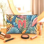 Blauwgroen Blauw Groen Roze Sinaasappel Bladeren K Etui